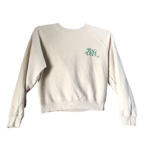 RAGDOLL Organic Cotton Logo Long Sleeve Crew Neck Sweatshirt - XS